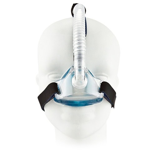 "IQ Mask Nasal gel cushion mask with 3 point connection w/Headgear from SleepNet Corp"