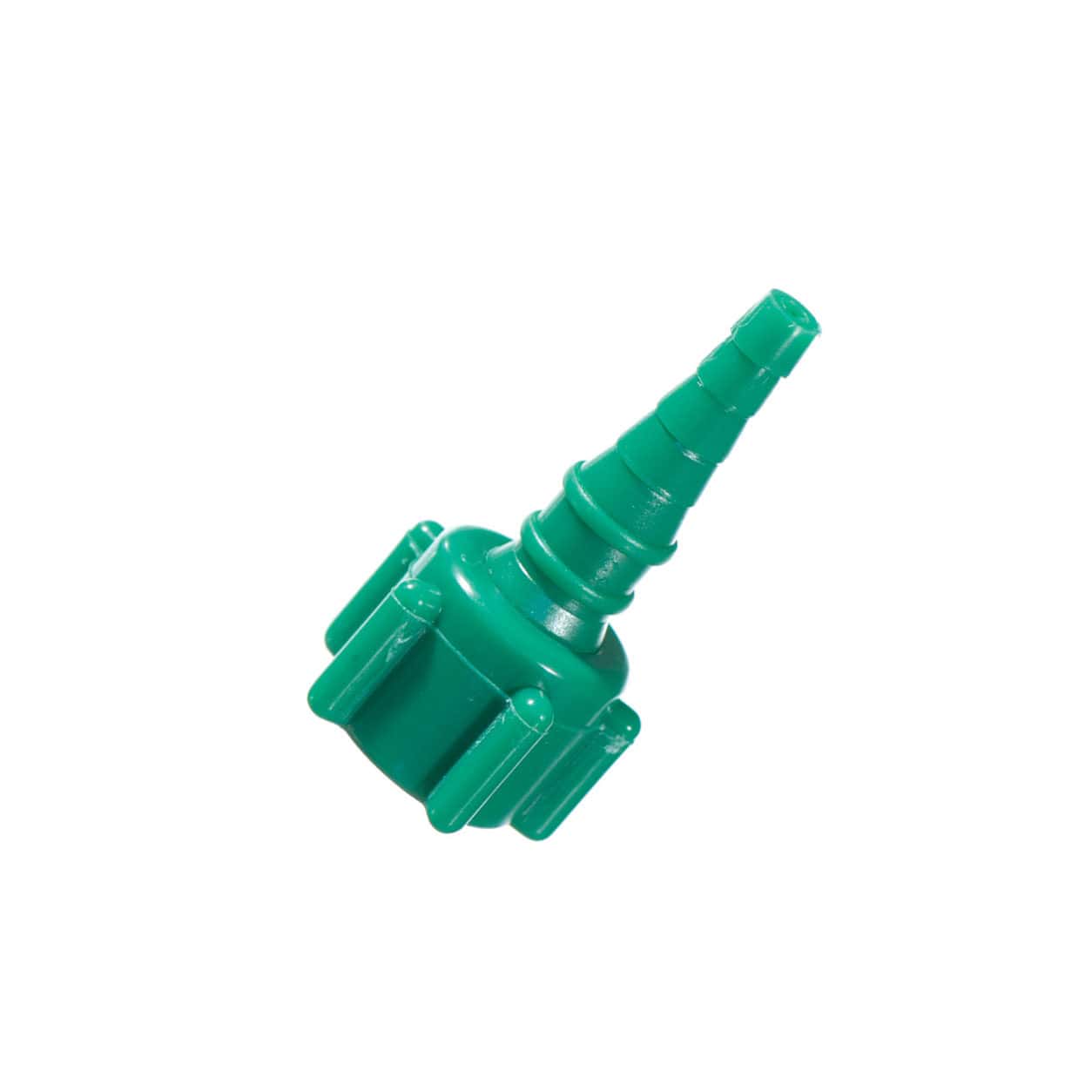 Oxygen Christmas Tree Connector with Swivel Green - 10/Pack