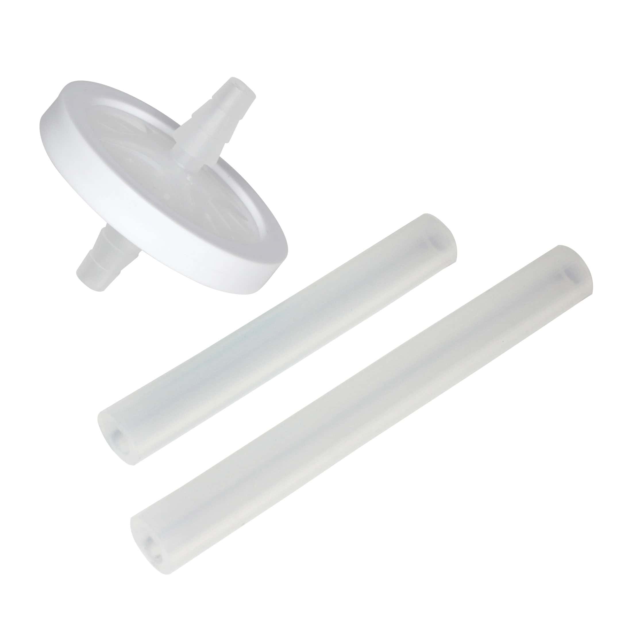 Suction Component Kit: (1) RES024 (3.5in), (1) RES024M (4.5in), (1) BF1438S (1/4" to 3/8" barbed)