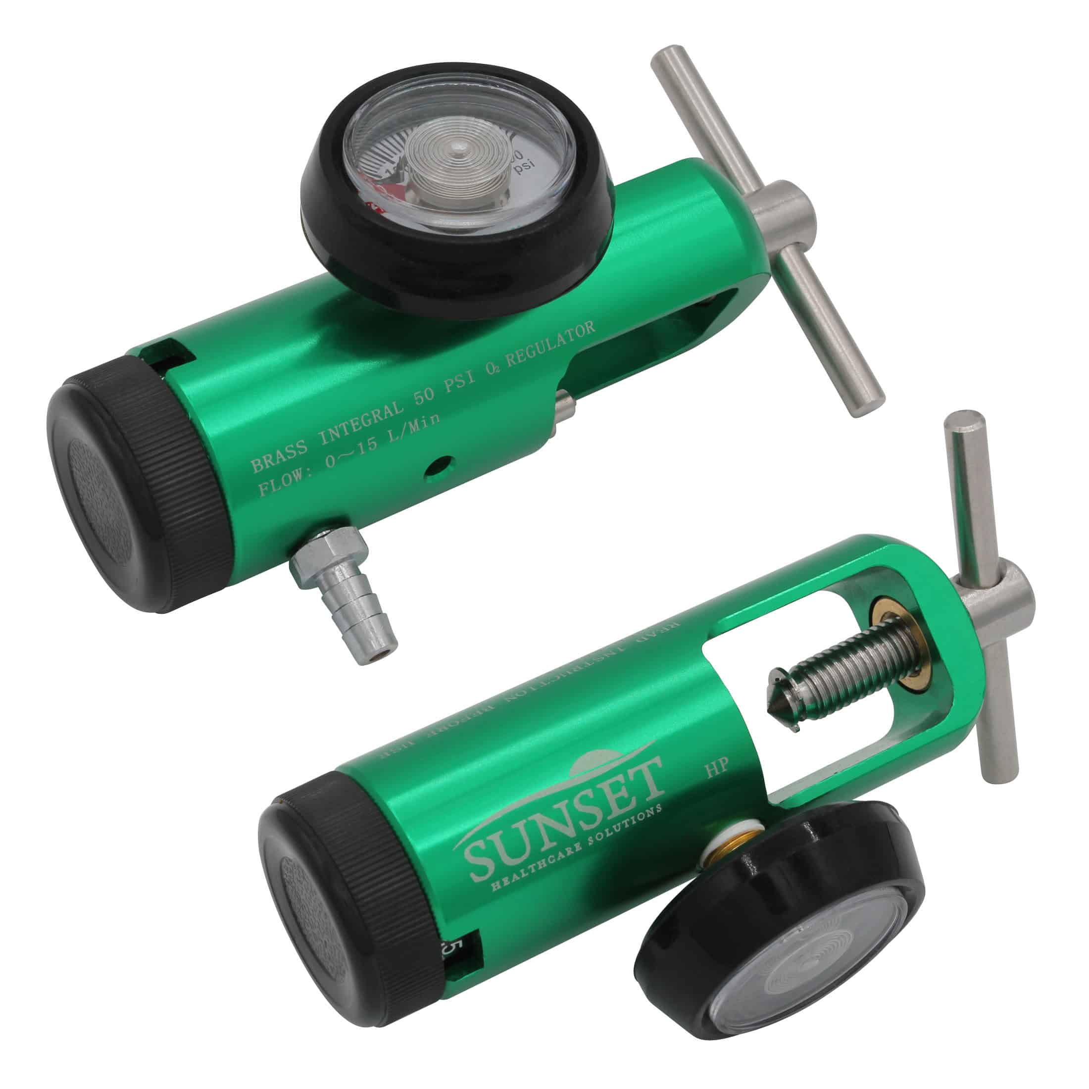 Mini CGA 870 style regulator; 0-15 lpm