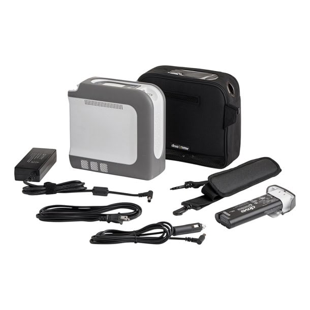 Drive Medical Portable Oxygen Concentrator iGo2 w/ONE Battery, AC/DC Adapters,Carry Bag, Carry Strap