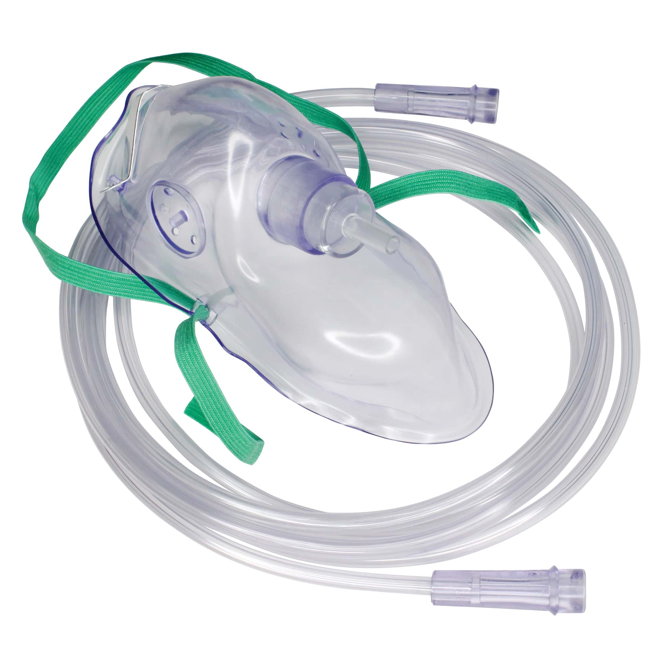 Adult Simple Oxygen Mask w/7' Safety Tubing