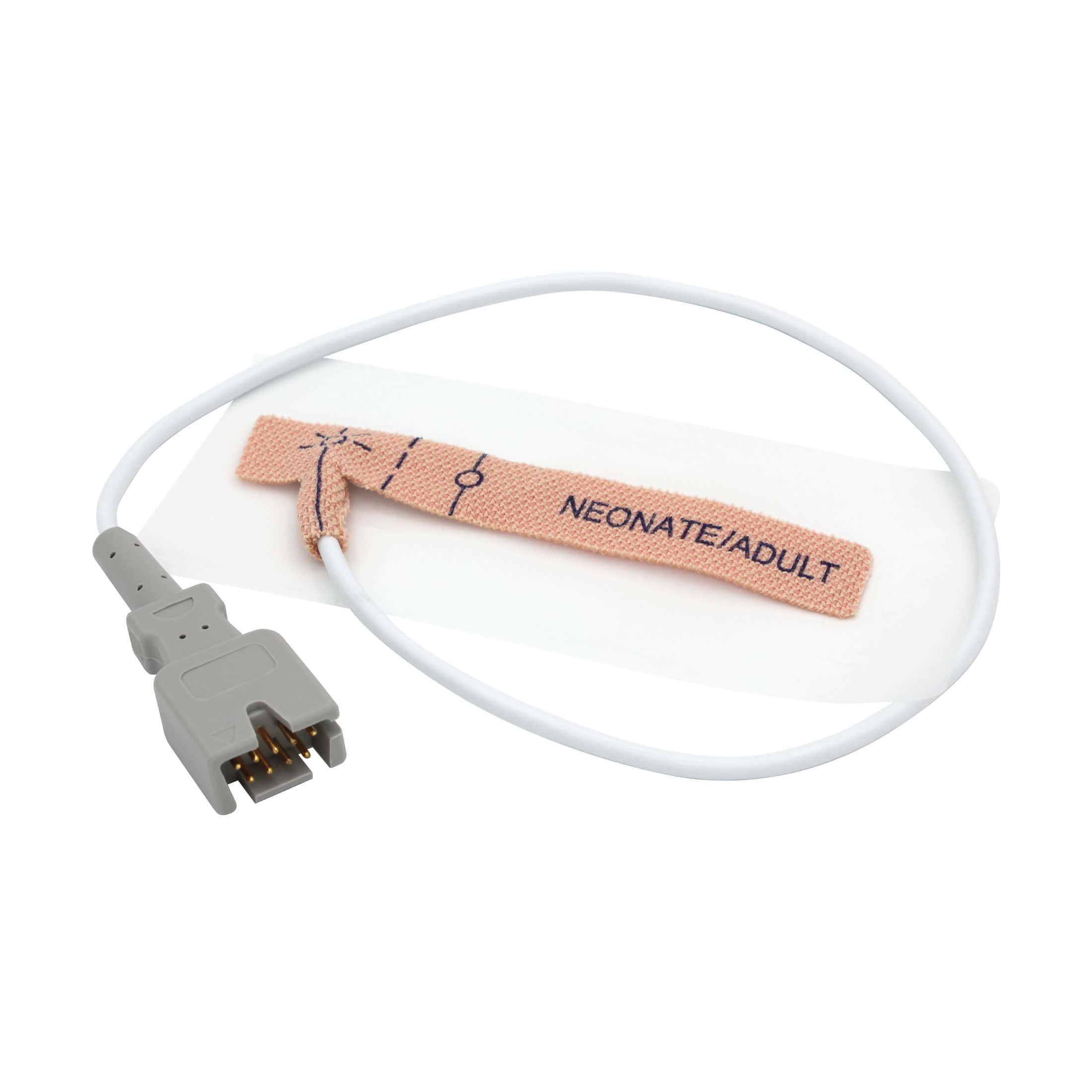 Sunset SPO2 Sensor - Neonatal/Adult (less than 3 kg or greater than 40 kg) 1.5ft cord (Similar to Masimo 2329) NON-replaceable