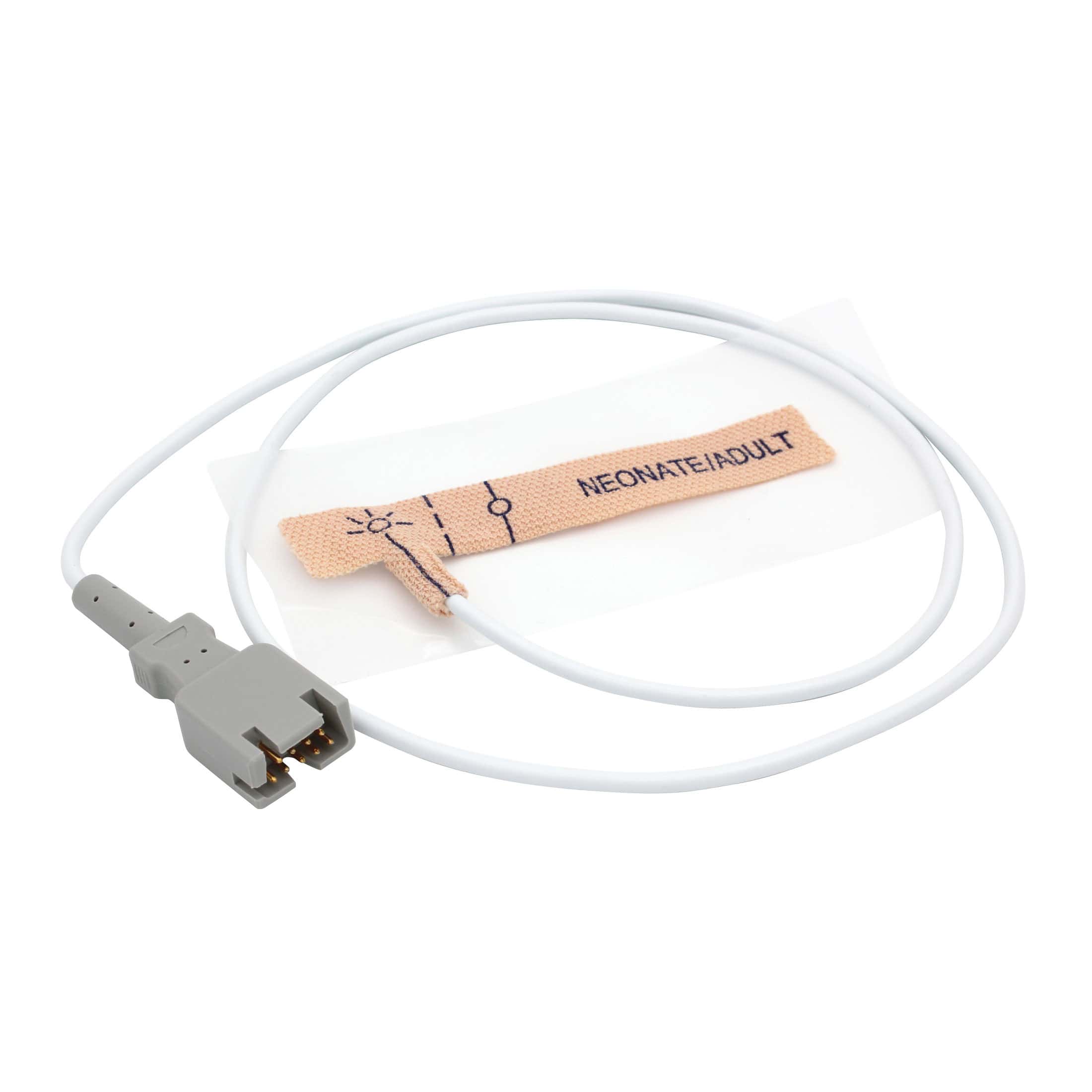 Sunset SPO2 Sensor - Neonatal/Adult (less than 3 kg or great than 40 kg) 3ft cord (Similar to Masimo 2320 and 1862) NON-replaceable