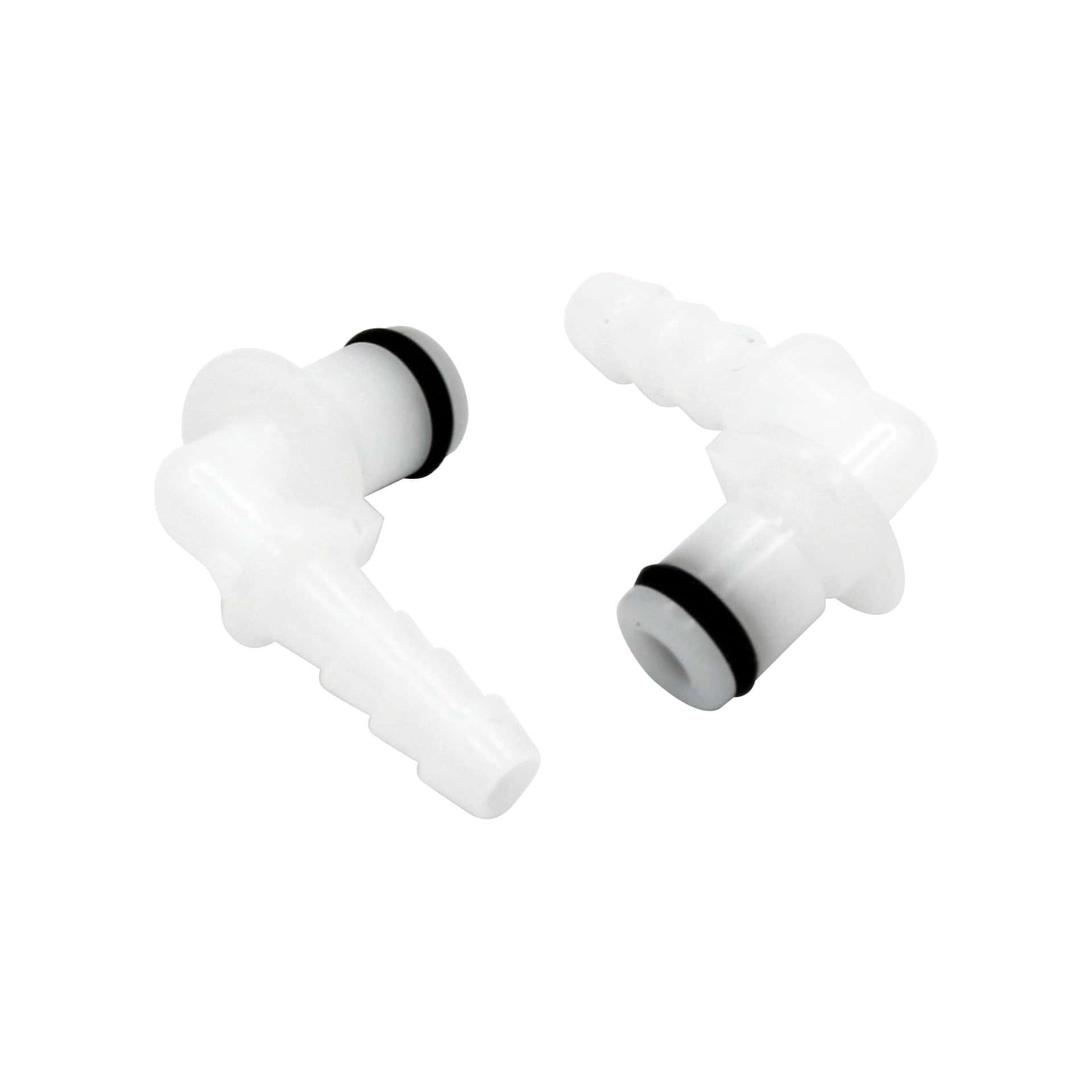 Trilogy O2 Quick Connect L-Shape Adapter, 3/16" barb - 2/PK