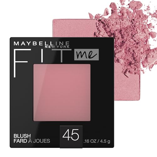 Maybelline Fit Me Blush, Lightweight, Smooth, Blendable, Long-lasting All-Day Face Enhancing Makeup Color, Plum, 1 Count
