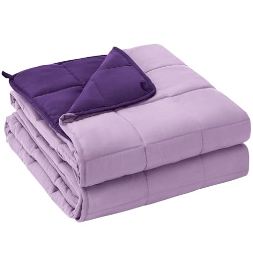 yescool Weighted Blanket for Adults 20lbs Queen Size, 60" x 80", Purple