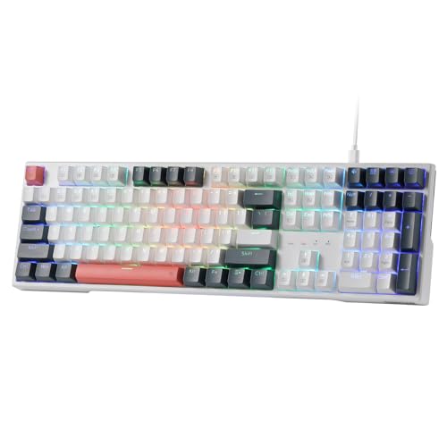 Redragon K668 108-Key Hot-Swap Wired RGB Gaming Keyboard, Extra 4 Hotkeys