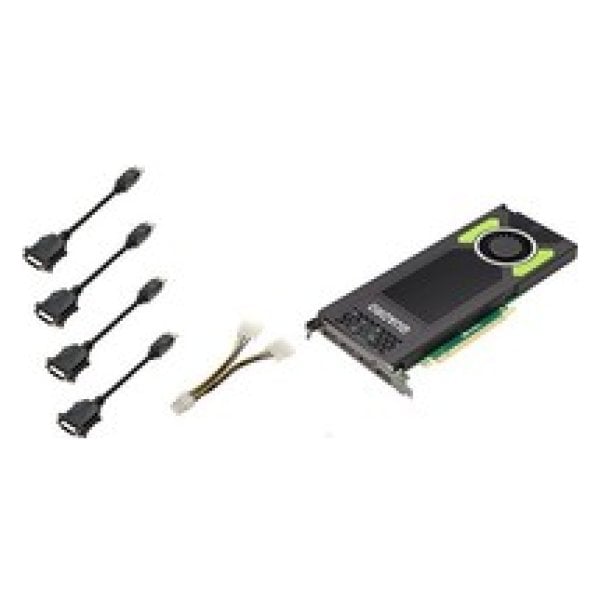 8GB PNY Quadro P4000 4x DP PCI-E 3.0 x16 VCQP4000-PB Graphics Card